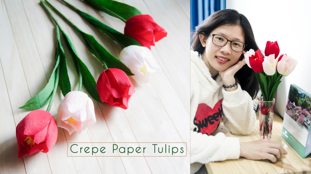 TA Diy Ideas | How to make crepep paper flowers | paper tulips /m/0k362