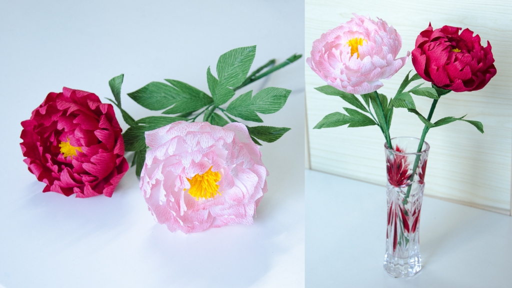 TA Diy Ideas – Paper Peony flower tutorial – how to make crepe paper flowers /m/0c9ph5